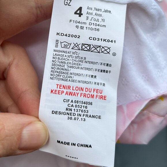 KENZO Kids Spring Floral Jacket, size 4 - Picture 8 of 9